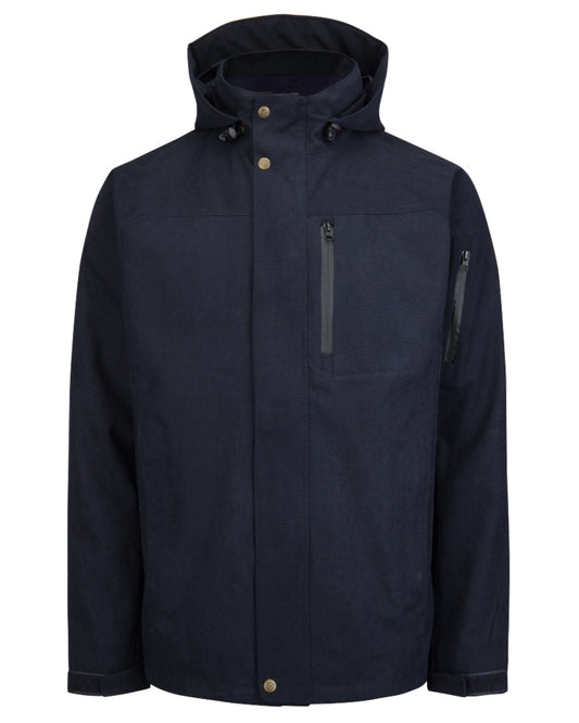 Navy coloured Hoggs of Fife Struther Waterproof Lightweight Jacket on white background #colour_navy