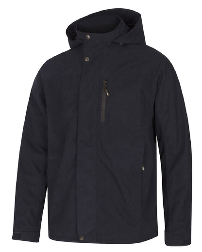 Navy coloured Hoggs of Fife Struther Waterproof Lightweight Jacket on white background #colour_navy