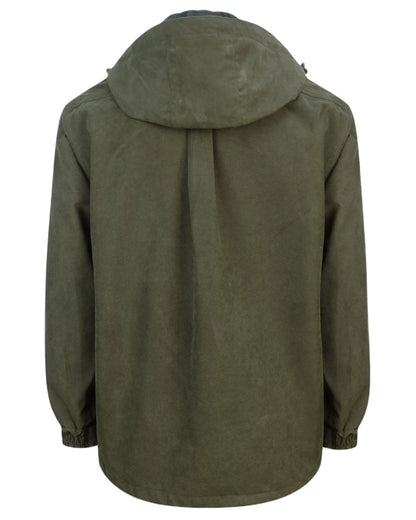 Dark Green coloured Hoggs of Fife Struther Waterproof Smock Jacket on white background #colour_dark-green