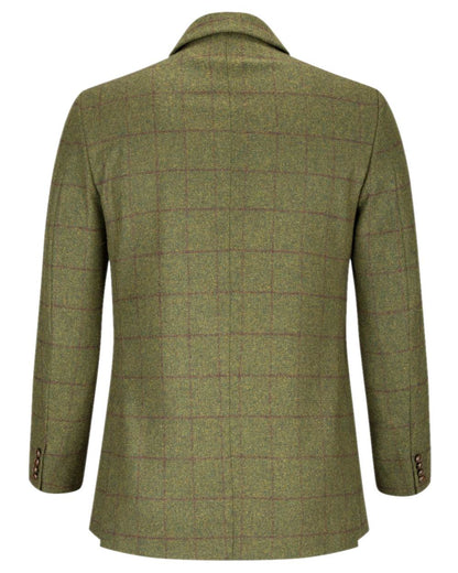 Olive Wine Coloured Hoggs of Fife Tummel Tweed Sports Jacket on white background #colour_olive-wine