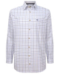 White Navy Check