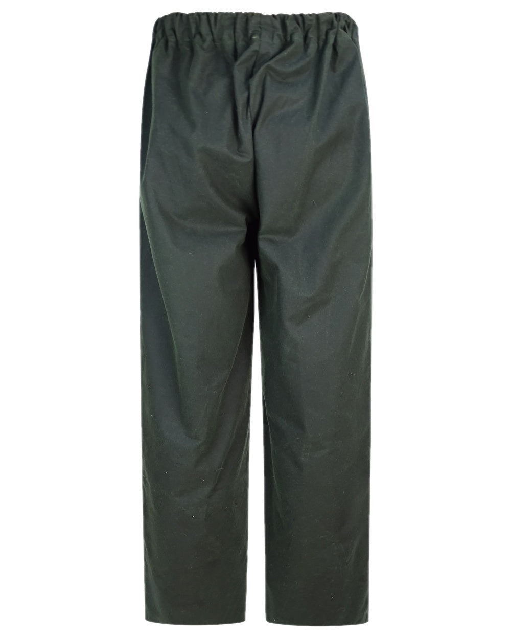 Olive Coloured Hoggs of Fife Waxed Overtrousers on white background #colour_olive