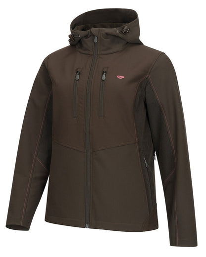 Green Coloured Hoggs of Fife Womens Ardross 4-Way Active Jacket on white background #colour_green