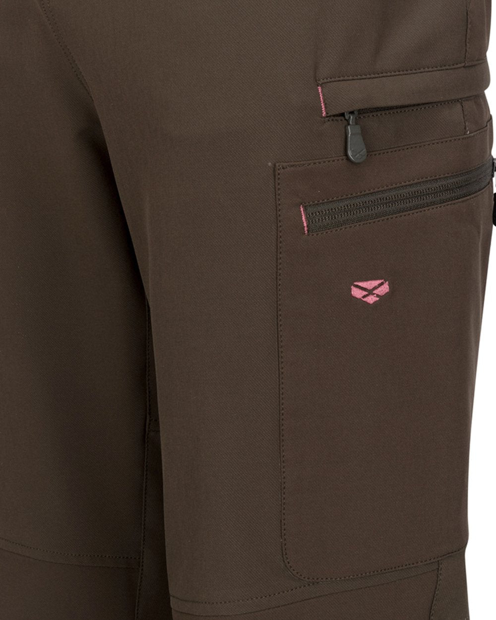 Green Coloured Hoggs of Fife Womens Ardross 4-Way Active Trousers on white background #colour_green