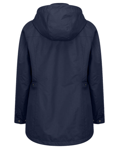 Navy Coloured Hoggs of Fife Womens Fara Waterproof Jacket on white background #colour_navy