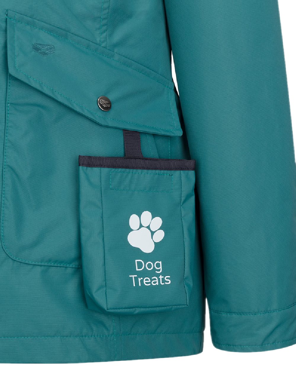 Teal Coloured Hoggs of Fife Womens Fara Waterproof Jacket on white background #colour_teal
