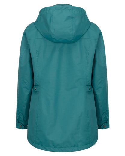 Teal Coloured Hoggs of Fife Womens Fara Waterproof Jacket on white background #colour_teal