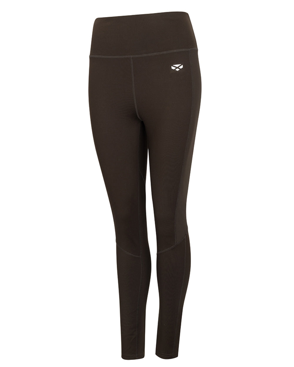 Forest Green Coloured Hoggs of Fife Womens Skye Active Thermal Leggings on white background #colour_forest-green