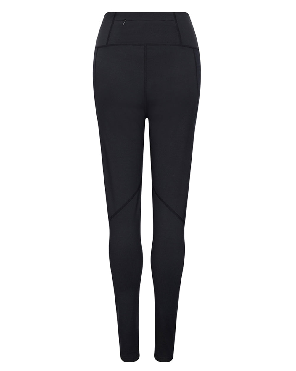 Black Coloured Hoggs of Fife Womens Skye Active Thermal Leggings on white background #colour_black