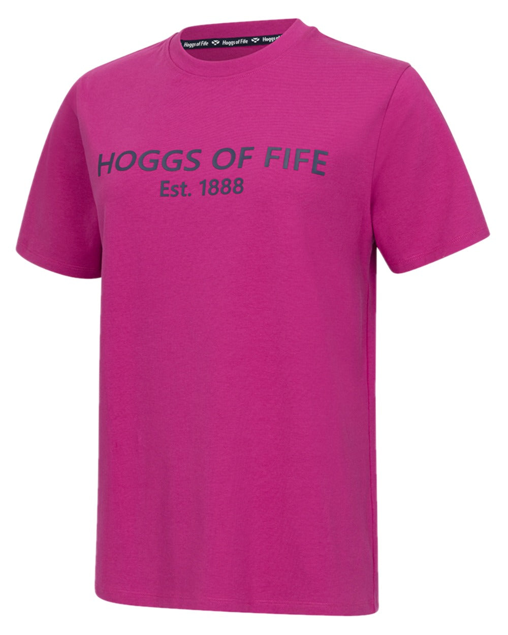 Berry Coloured Hoggs of Fife Womens Stella Printed T-Shirt on white background #colour_berry
