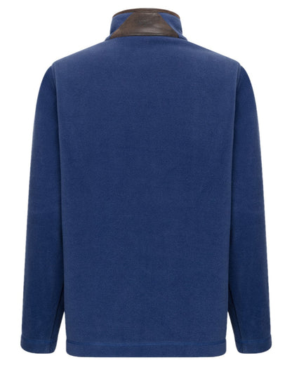 Nordic Blue Coloured Hoggs of Fife Womens Stenton Quarter Zip Fleece on white background #colour_nordic-blue