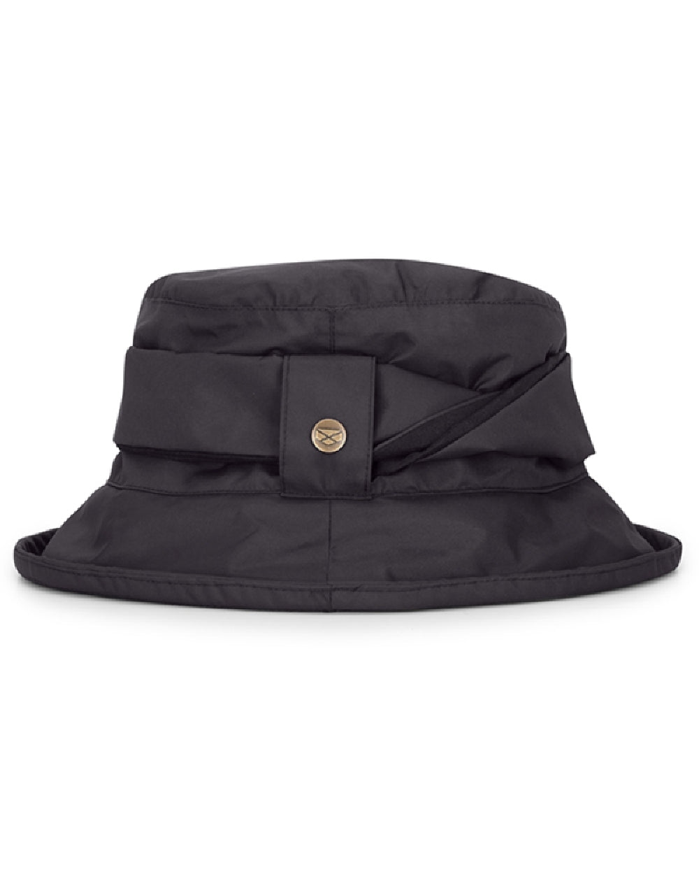 Charcoal coloured Hoggs of Fife Womens Walker Waterproof Twist Hat on white background #colour_charcoal