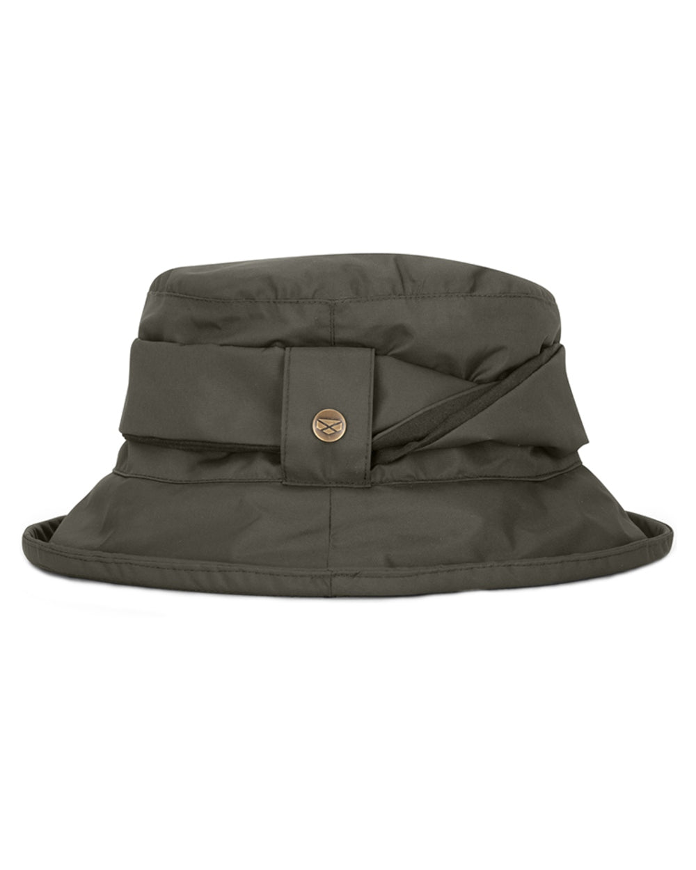 Fern Green Coloured Hoggs of Fife Womens Walker Waterproof Twist Hat on white background #colour_fern-green