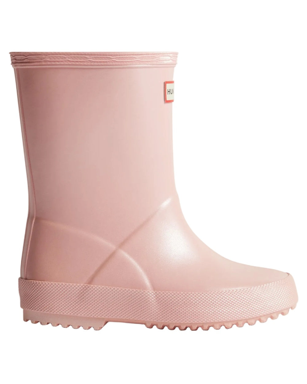 Bella Coloured Hunter Childrens First Nebula Wellington Boots on white background #colour_bella