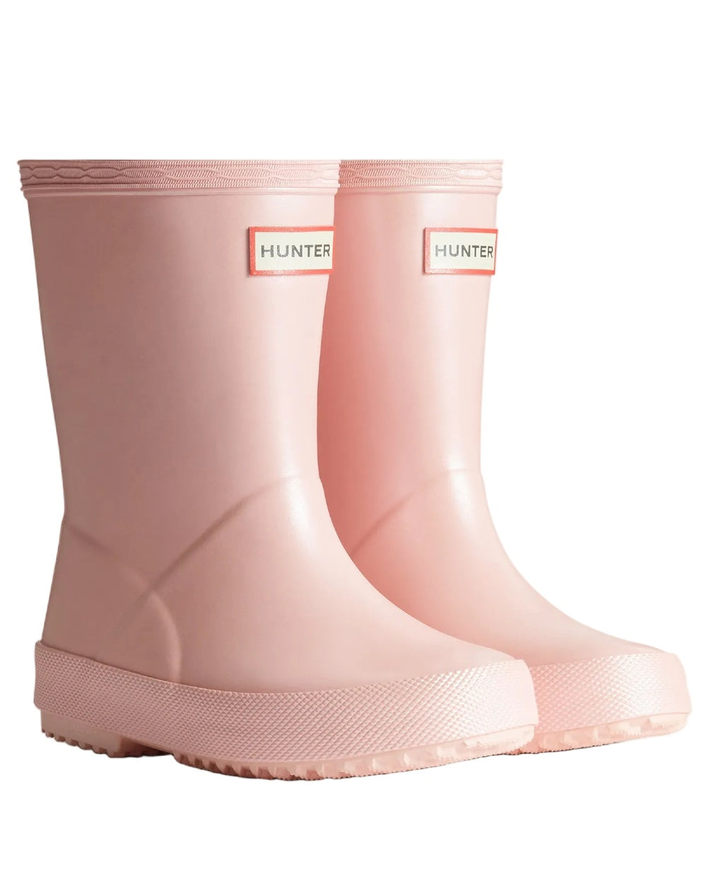 Bella Coloured Hunter Childrens First Nebula Wellington Boots on white background #colour_bella