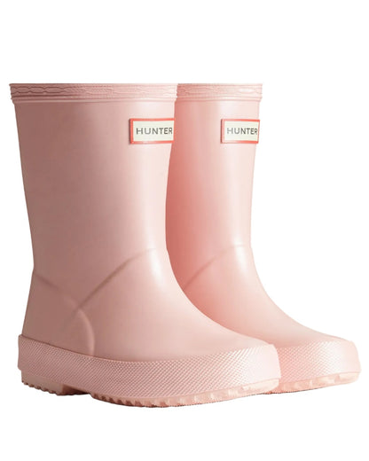 Bella Coloured Hunter Childrens First Nebula Wellington Boots on white background #colour_bella