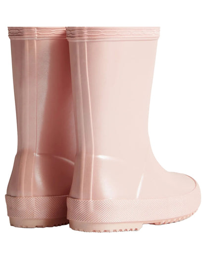 Bella Coloured Hunter Childrens First Nebula Wellington Boots on white background #colour_bella
