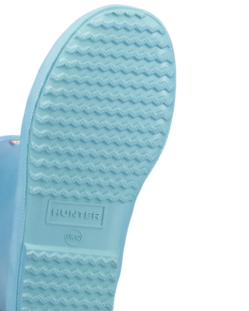 Pool Blue Coloured Hunter Childrens First Nebula Wellington Boots on white background #colour_pool-blue