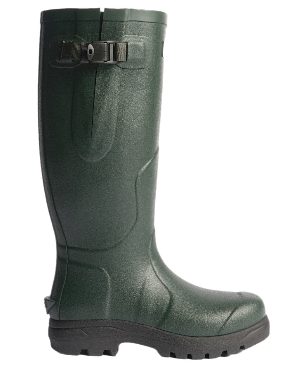 Dark Olive Black Coloured Hunter Mens Balmoral MK II Boots on white background #colour_dark-olive-black
