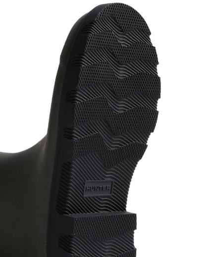 Dark Olive Black Coloured Hunter Mens Downpour Adjustable Tall Boots on white background #colour_dark-olive-black