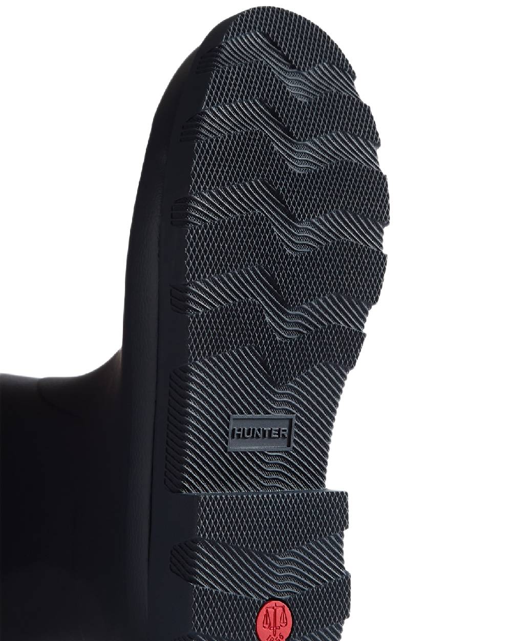 Hunter Navy Coloured Hunter Mens Downpour Adjustable Tall Boots on white background #colour_hunter-navy