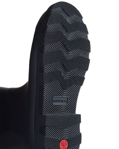 Hunter Navy Coloured Hunter Mens Downpour Adjustable Tall Boots on white background #colour_hunter-navy
