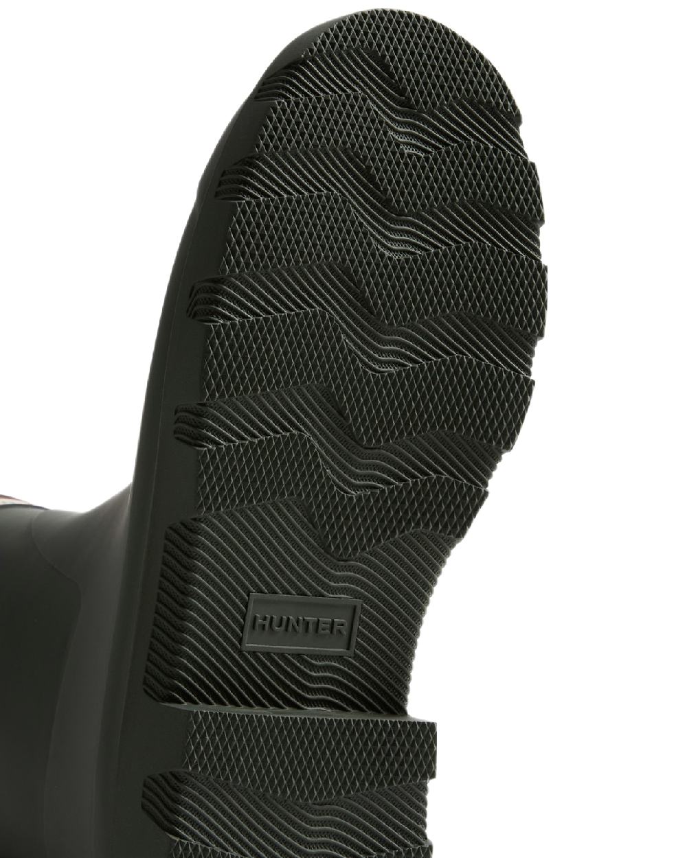 Dark Olive Coloured Hunter Mens Downpour Short Boots on white background #colour_dark-olive