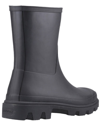 Hunter Navy Coloured Hunter Mens Downpour Short Boots on white background #colour_hunter-navy