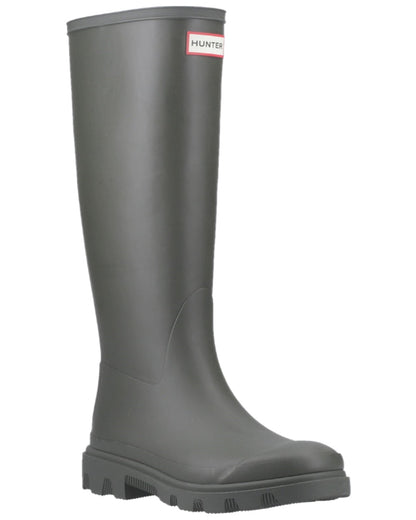 Dark Olive Coloured Hunter Mens Downpour Tall Wellingtons on white background
#colour_dark-olive