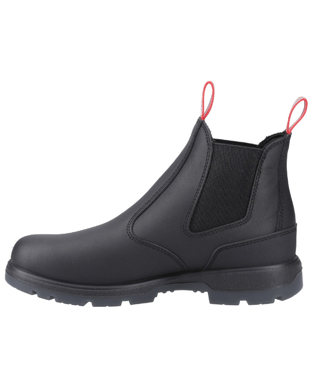Black Coloured Hunter Mens Drift Dealer Boots on white background #colour_black