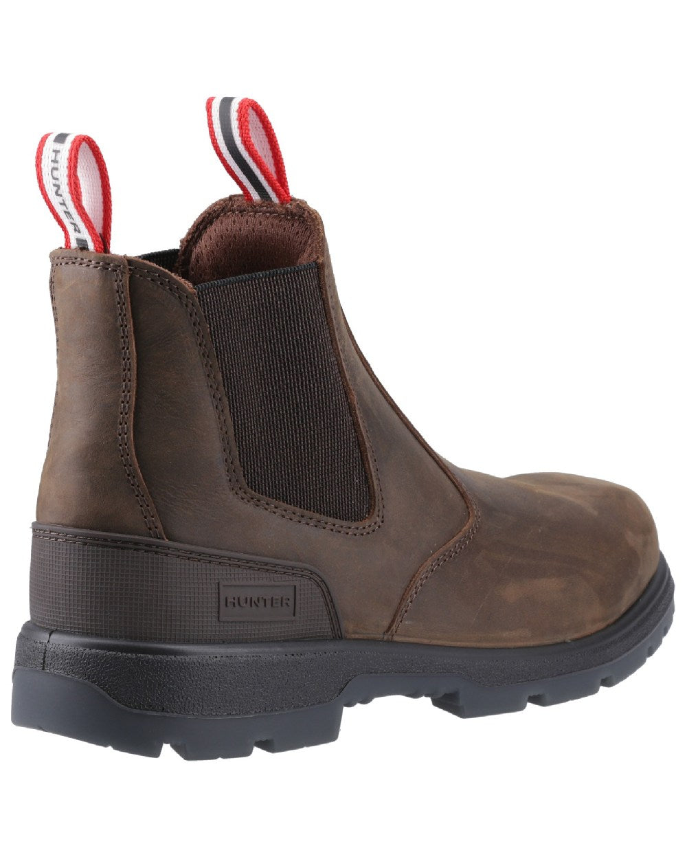 Brown Coloured Hunter Mens Drift Dealer Boots on white background #colour_brown