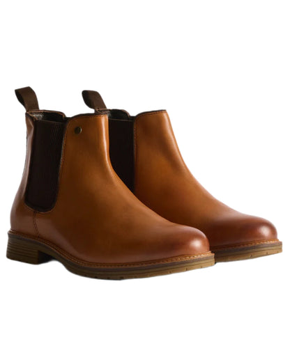 Tan Coloured Hunter Mens Munro Dealer Boots on white background #colour_tan