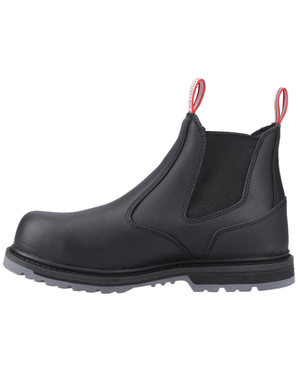 Black Coloured Hunter Mens Thunder Dealer Boots on white background #colour_black