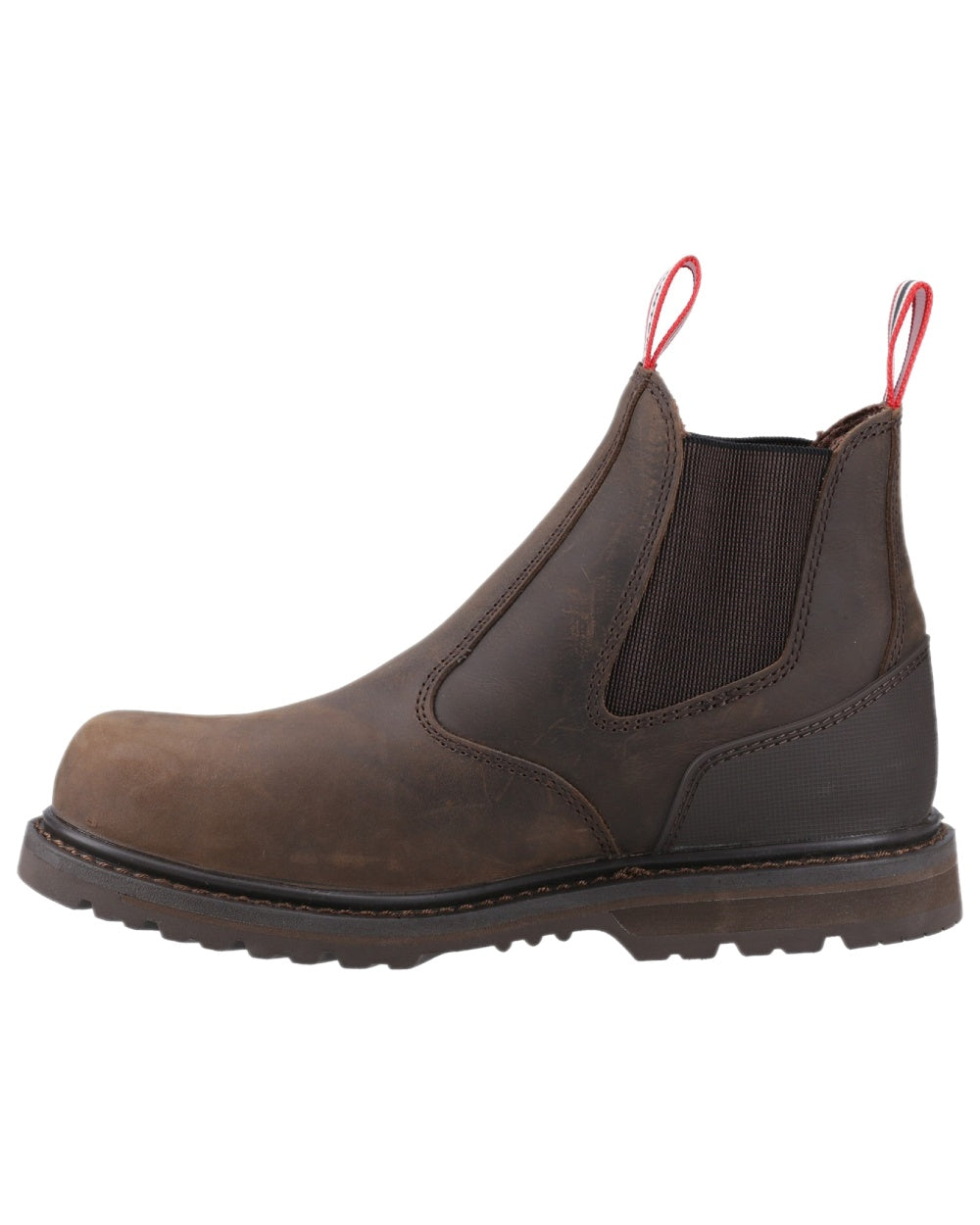 Brown Coloured Hunter Mens Thunder Dealer Boots on white background #colour_brown
