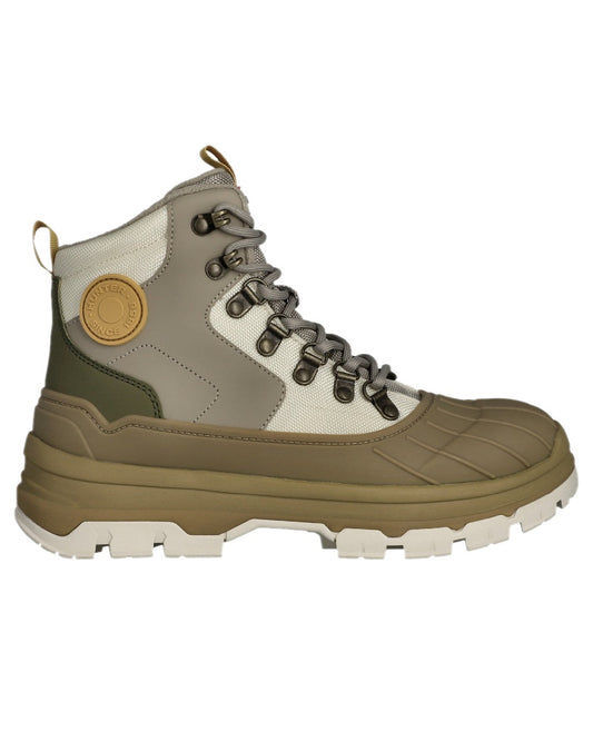 Alloy Coloured Hunter Womens Explorer Duck Boots on white background #colour_alloy