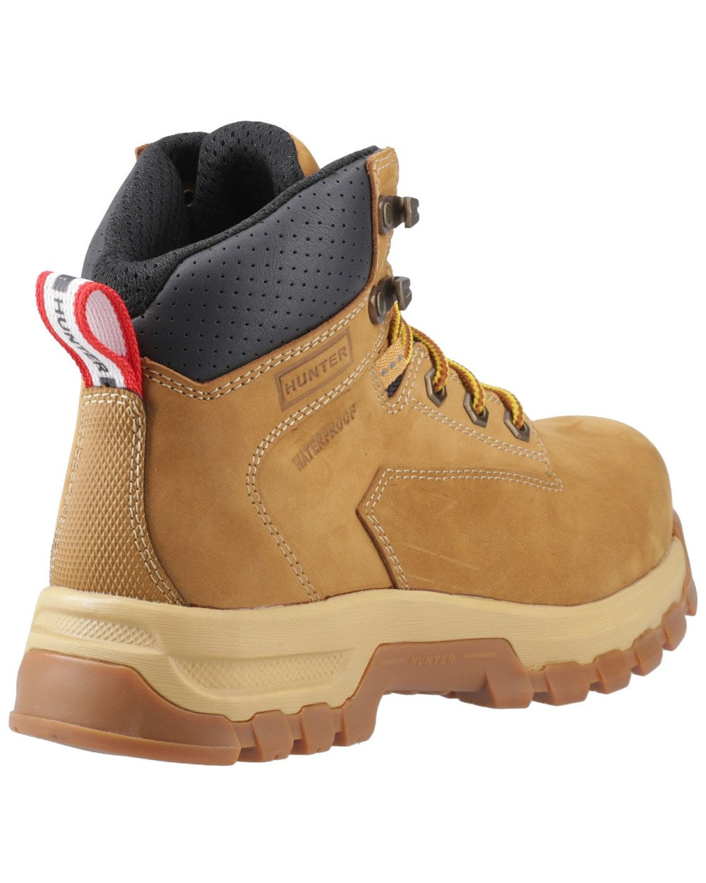 Honey Coloured Hunter Womens Gale Safety Boots on white background #colour_honey
