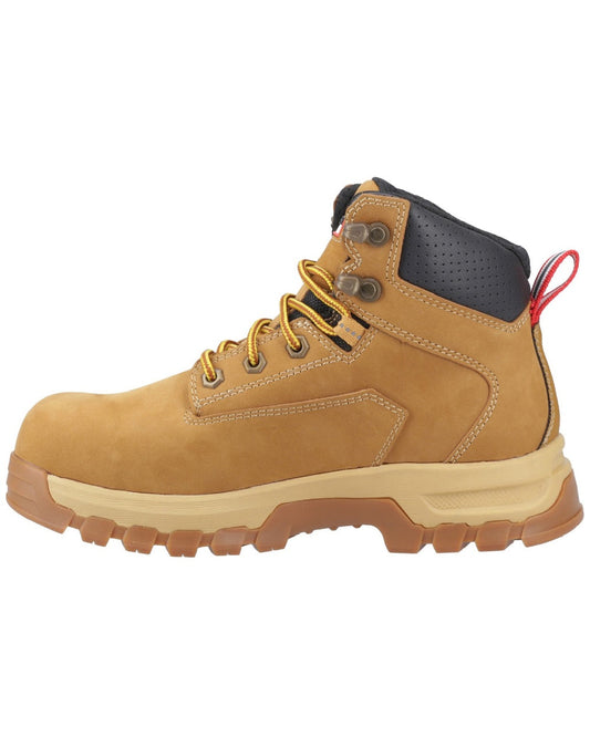 Honey Coloured Hunter Womens Gale Safety Boots on white background #colour_honey