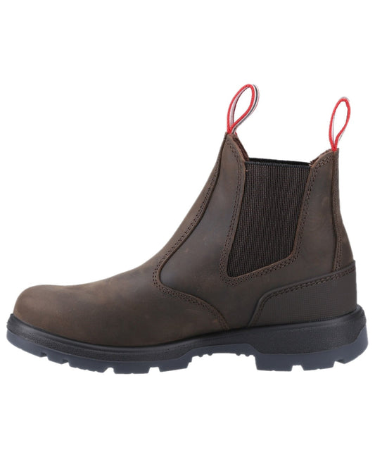 Brown Coloured Hunter Womens Kirkwood Dealer Boots on white background #colour_brown