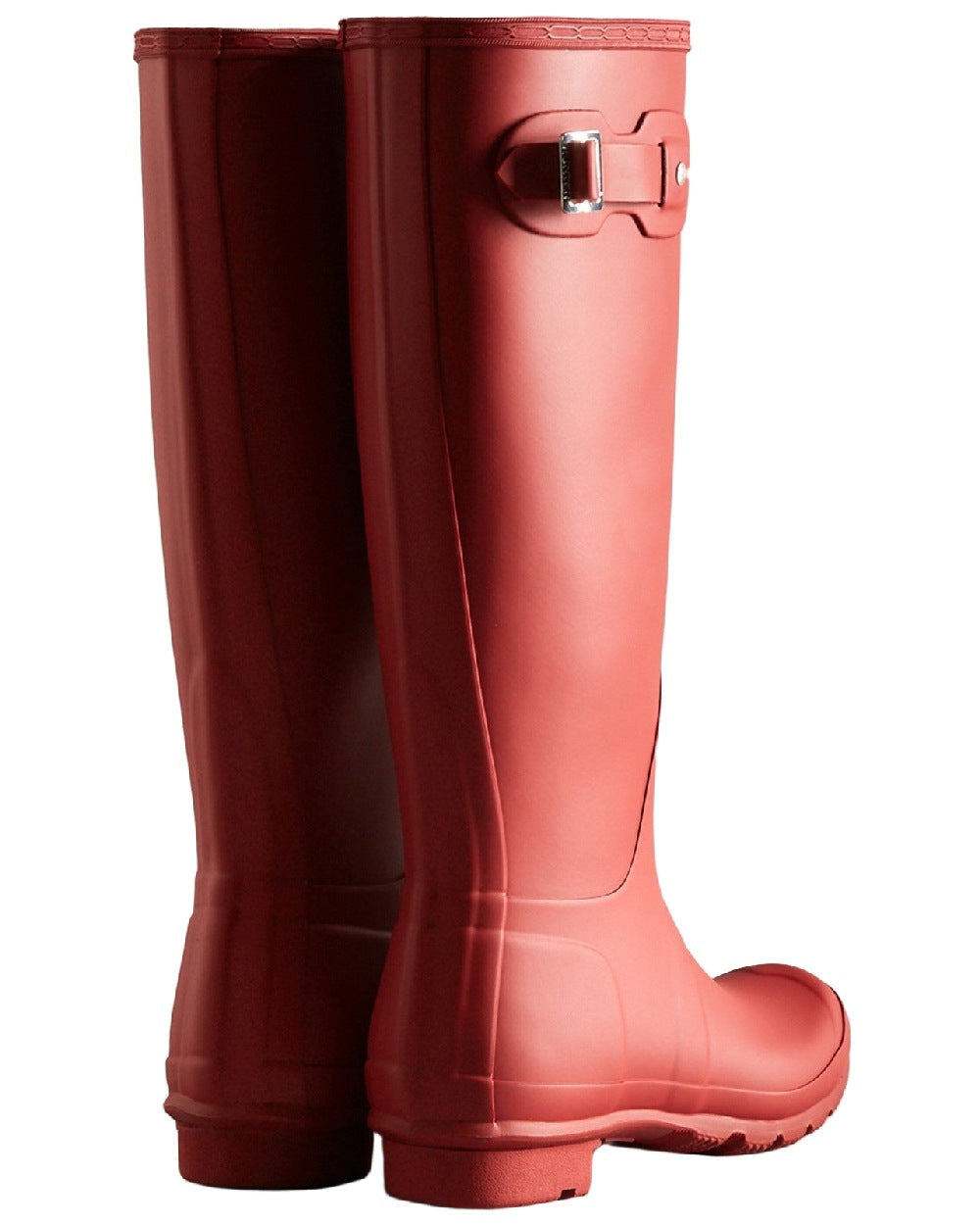 Merlot Coloured Hunter Womens Original Tall Wellingtons on white background #colour_merlot