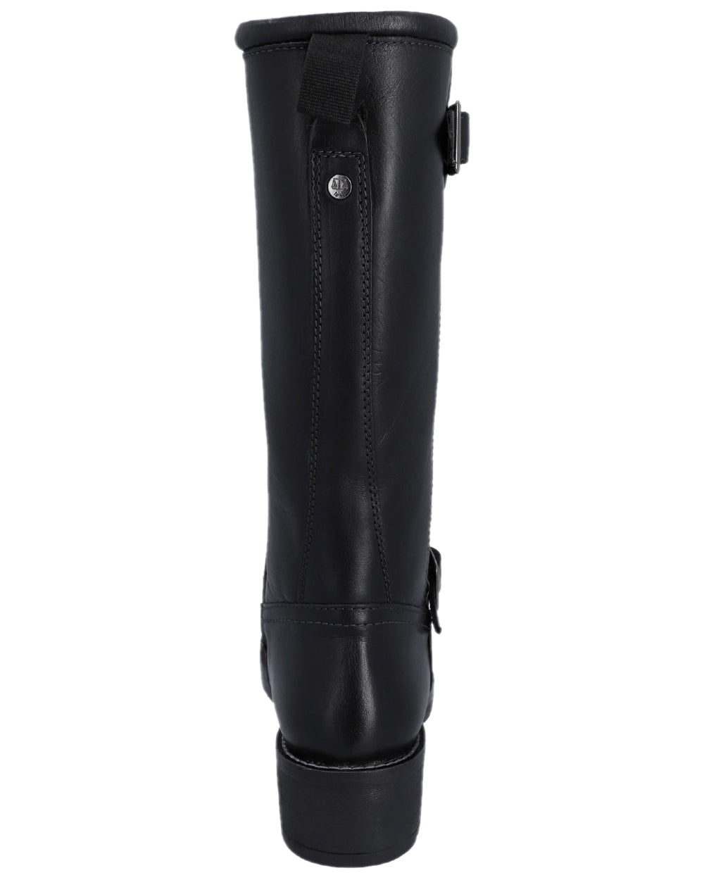 Black Coloured Hunter Womens Skye Waterproof Tall Boots on white background #colour_black