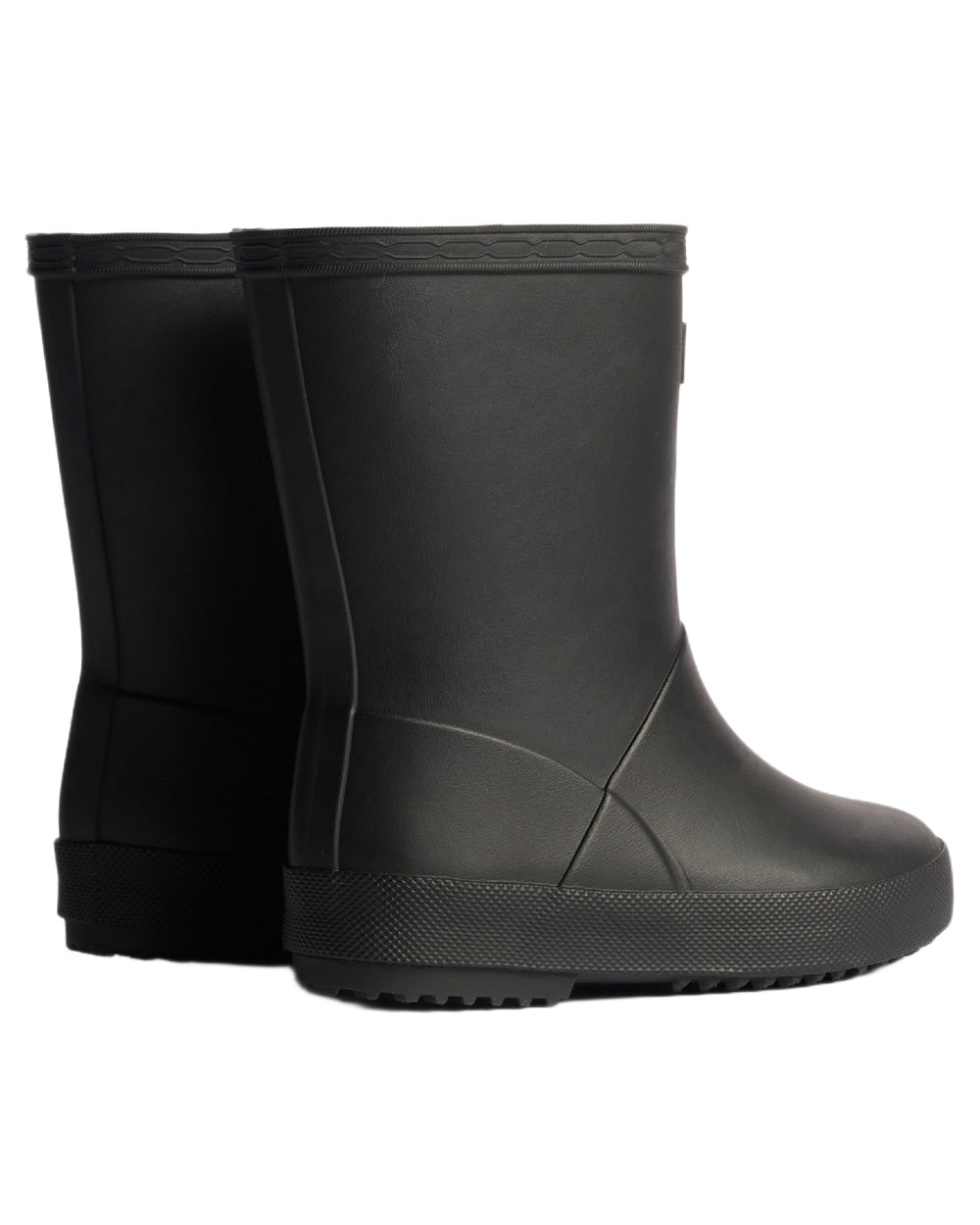 Black coloured Hunter Childrens First Insulated Boots on white background #colour_black