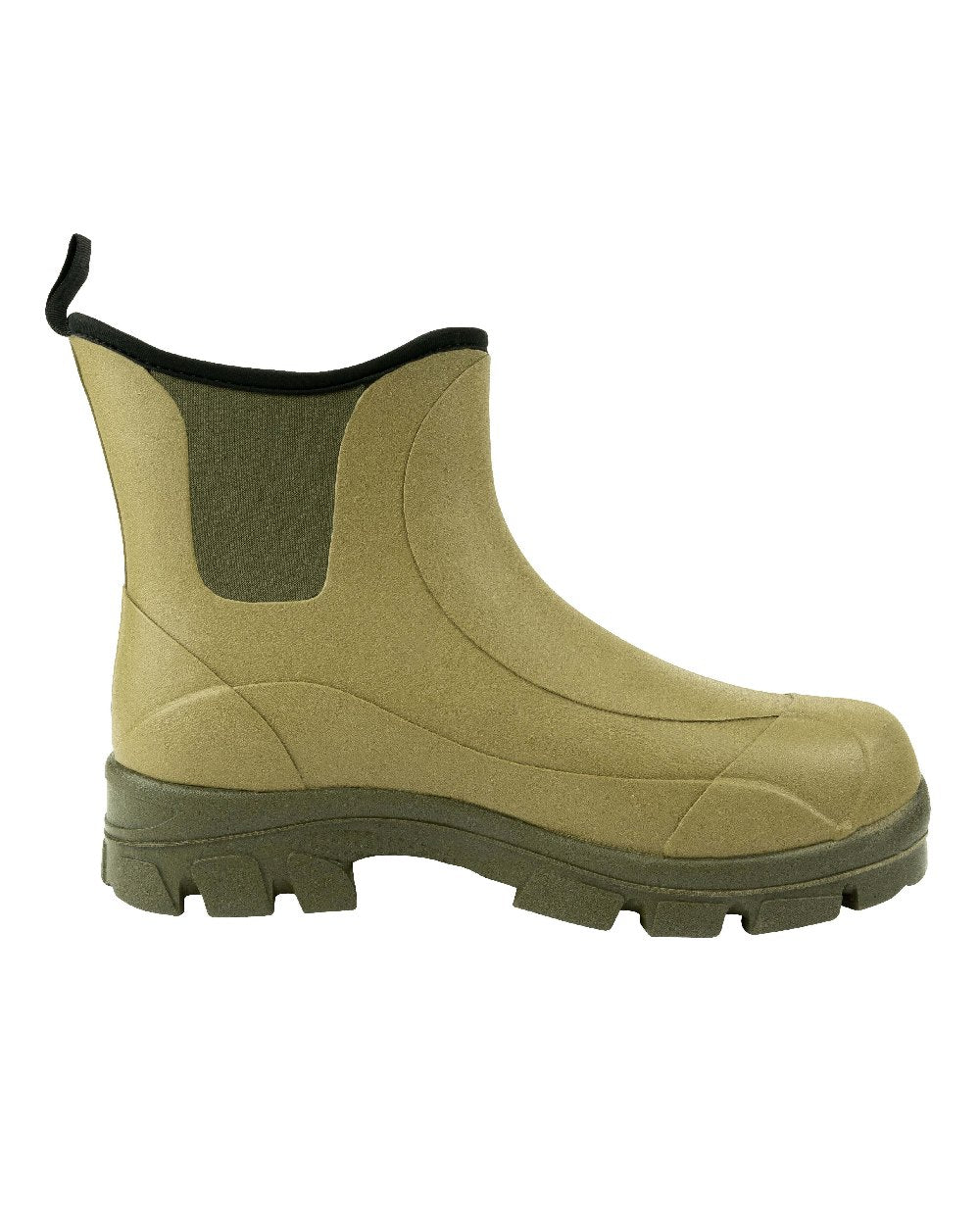Green coloured Jack Pyke Ankle Wellington Boots on white background #colour_green