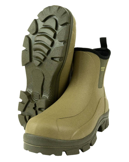 Green coloured Jack Pyke Ankle Wellington Boots on white background #colour_green