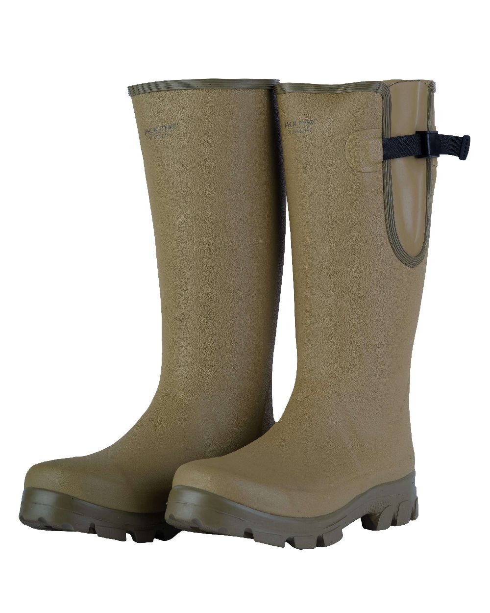 Green coloured Jack Pyke Ashcombe Gusset Wellington on white background #colour_green