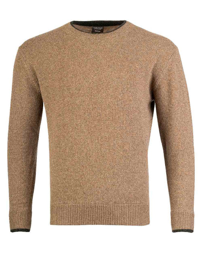 Barley coloured Jack Pyke Ashcombe Lambswool Crewknit Pullover on white background #colour_barley