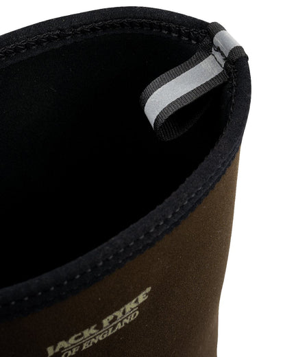 Brown coloured Jack Pyke Ashcombe Neoprene Wellington Boots on white background #colour_brown
