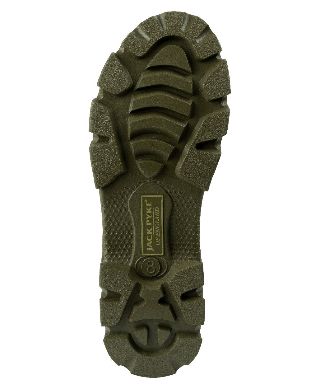 Green coloured Jack Pyke Ashcombe Neoprene Wellington Boots on white background #colour_green