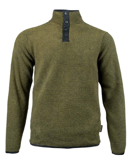 Green coloured Jack Pyke Ashdown Fleece Top on white background #colour_green