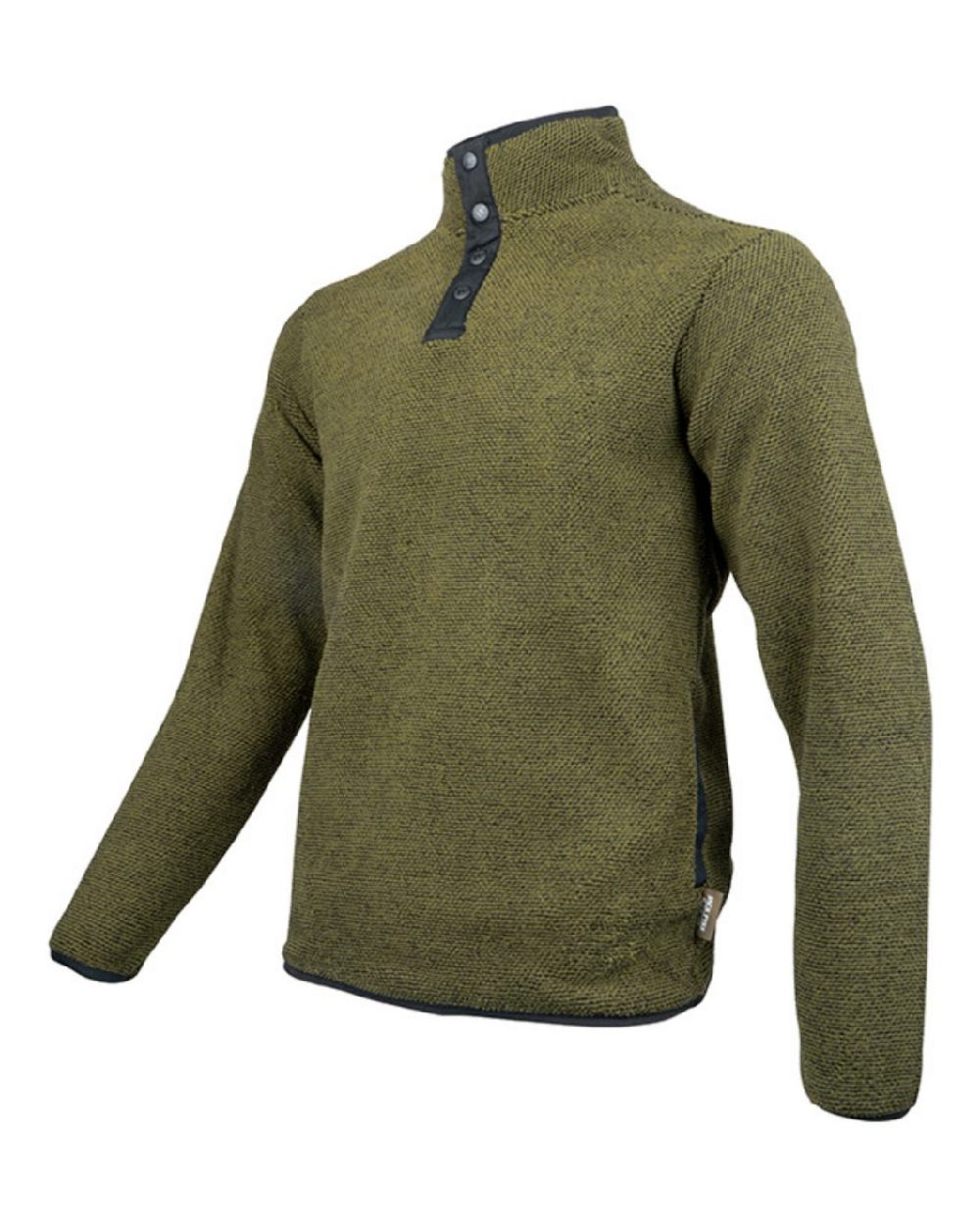 Green coloured Jack Pyke Ashdown Fleece Top on white background #colour_green