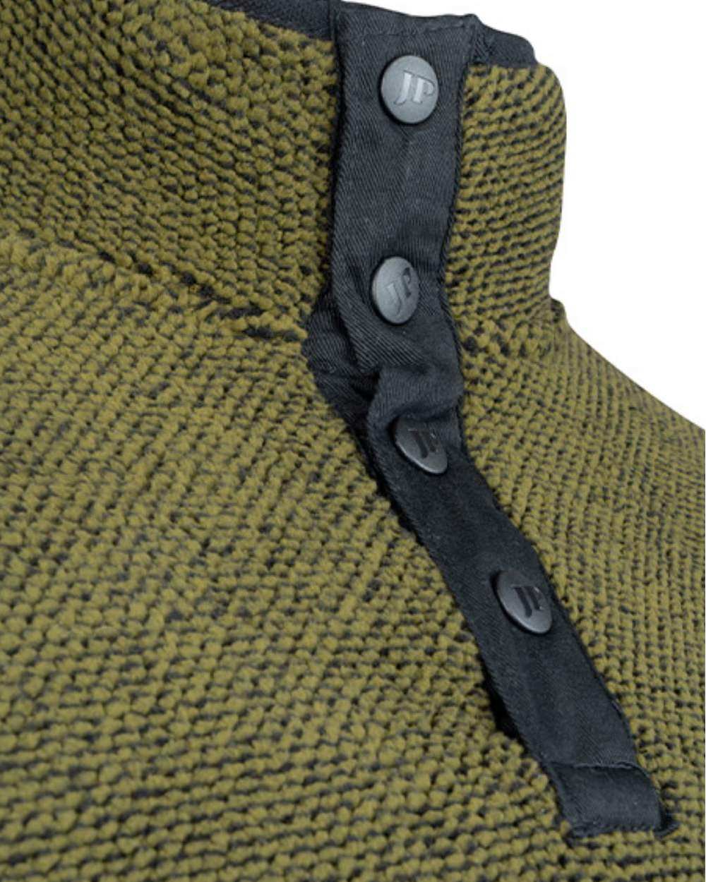 Green coloured Jack Pyke Ashdown Fleece Top on white background #colour_green